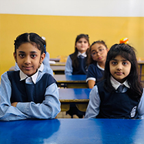 Primary students at Pakistan English School Kuwait